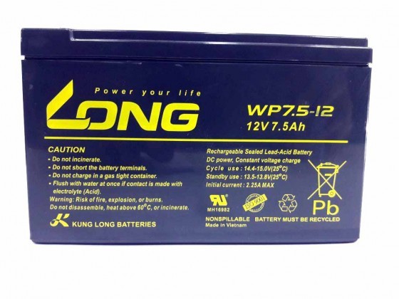 Long China New Battery 12v 7.5Ah